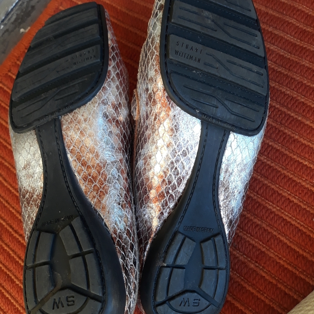 Stuart Weitzman Snakeskin Mules - image 3